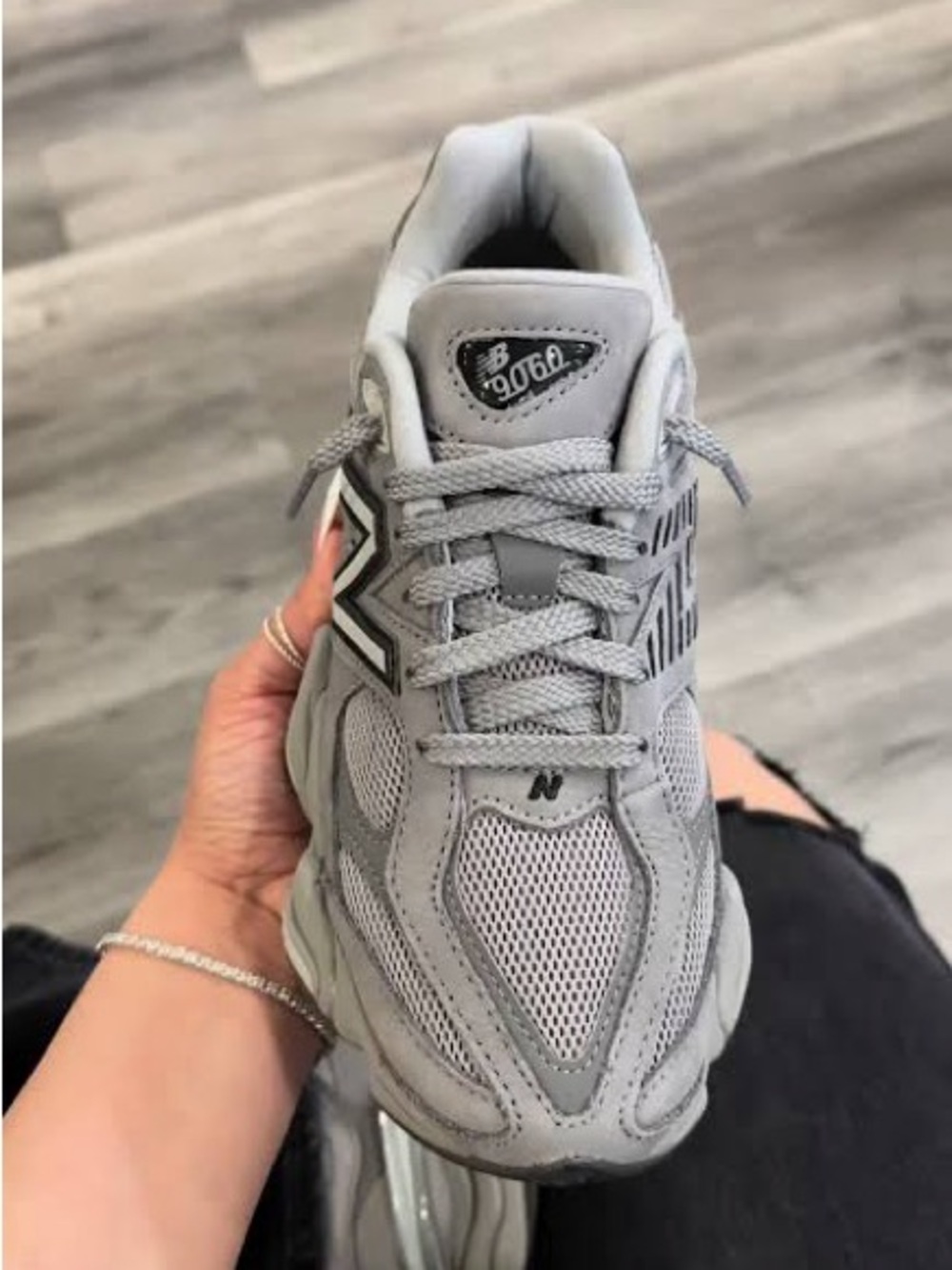 New Balance 9060 Women's Athletic Sneakers in Shadow M7 W8.5